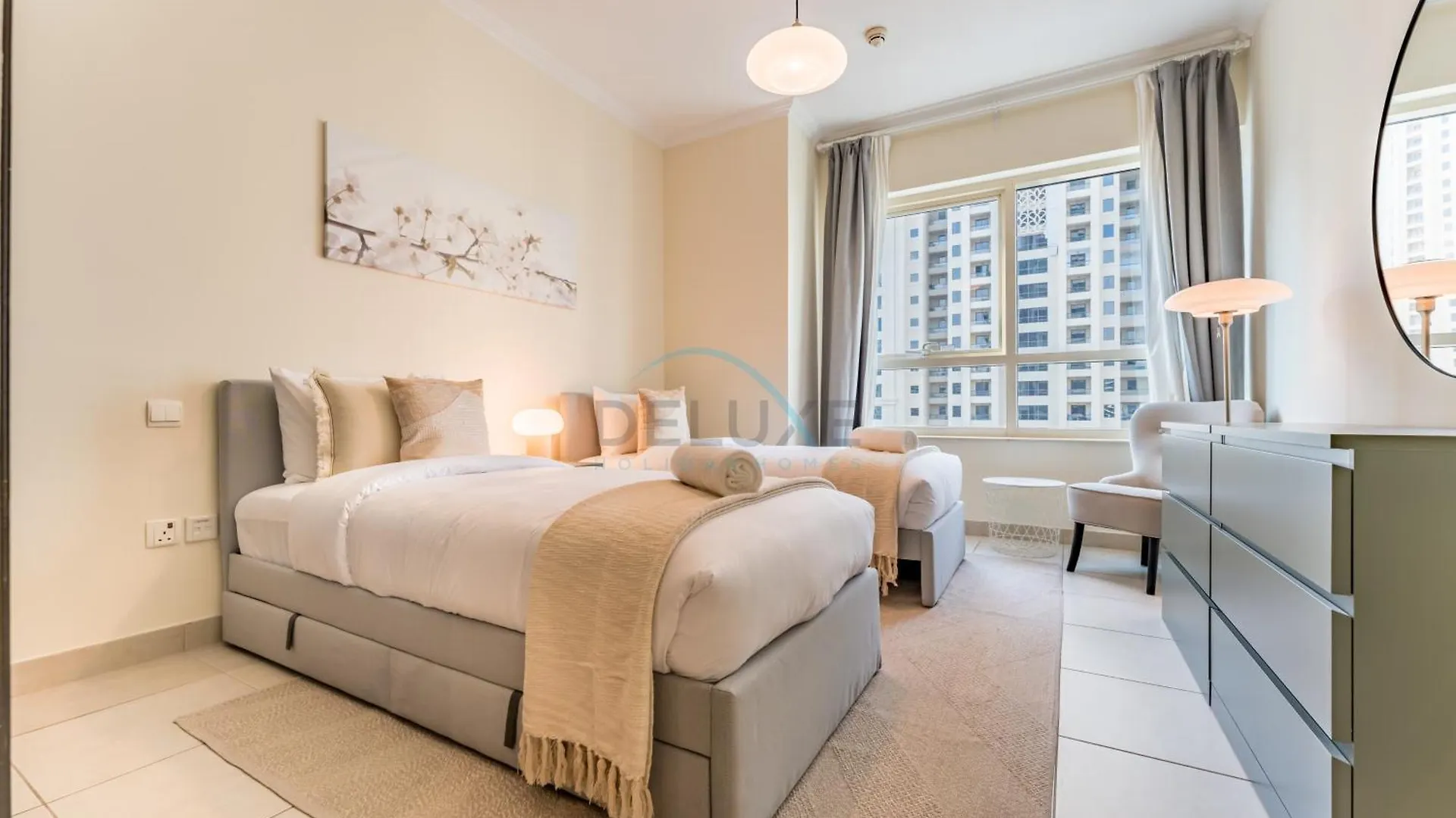 Partial Sea And City View 2Br With Balcony Near Dubai Marina Mall, Marina Quay West, Dubai Marina By Deluxe Holiday Homes 0*,  United Arab Emirates